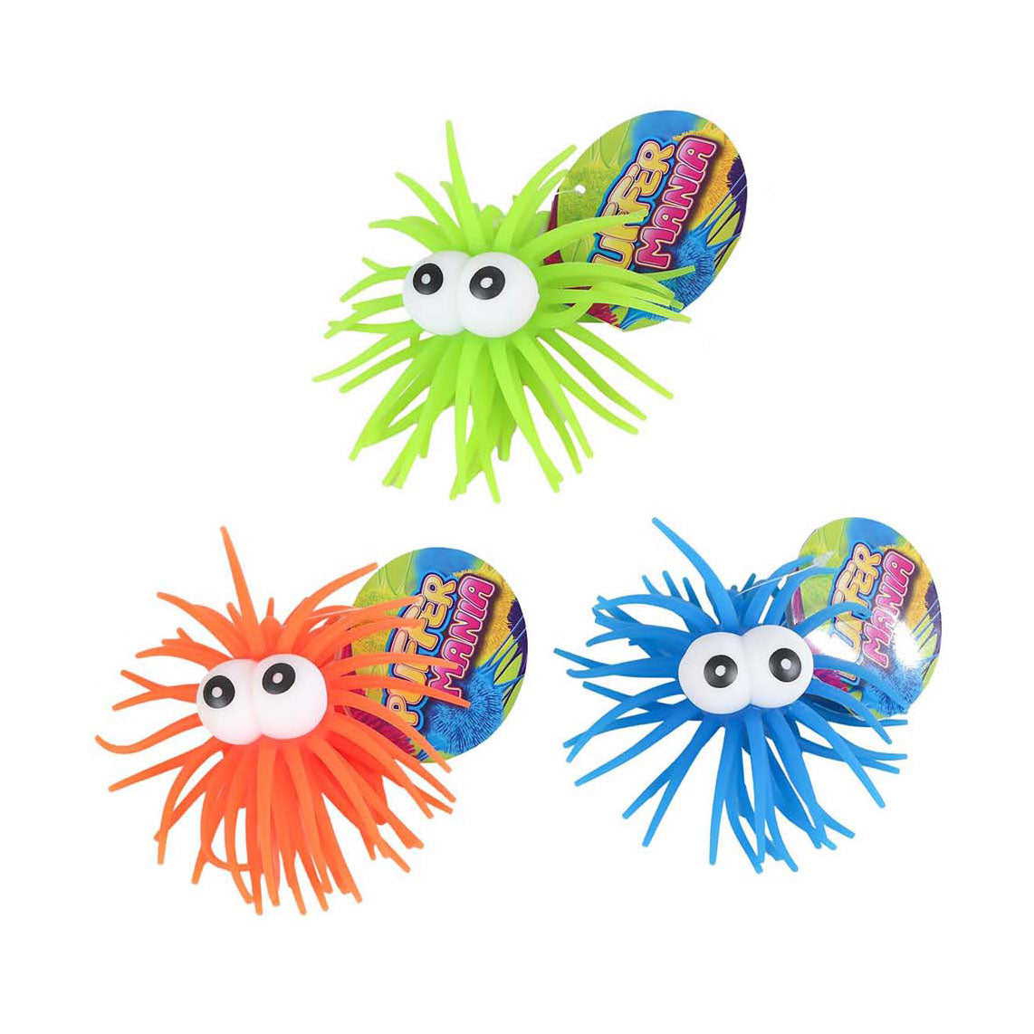 Puffer Mania Ball avec les yeux, 12 cm