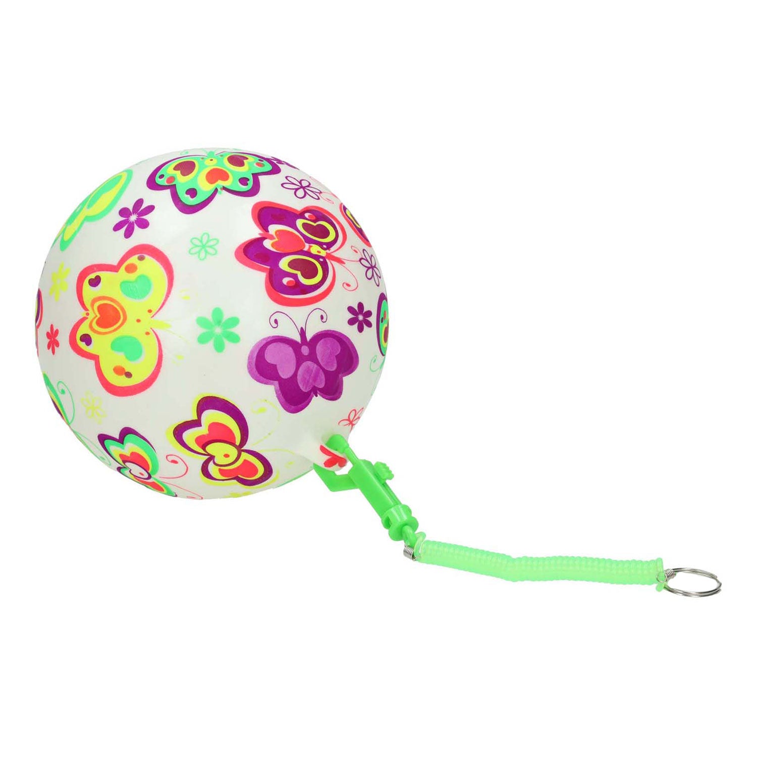 Boule de jeu avec papillons sur cordon, 21 cm