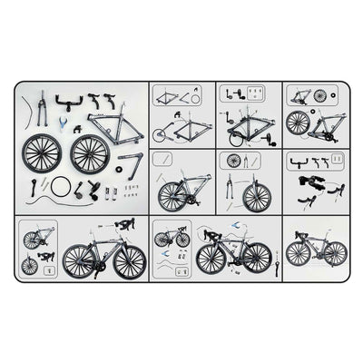 Kit de construction de vélo de course à vélo, 19,5 cm