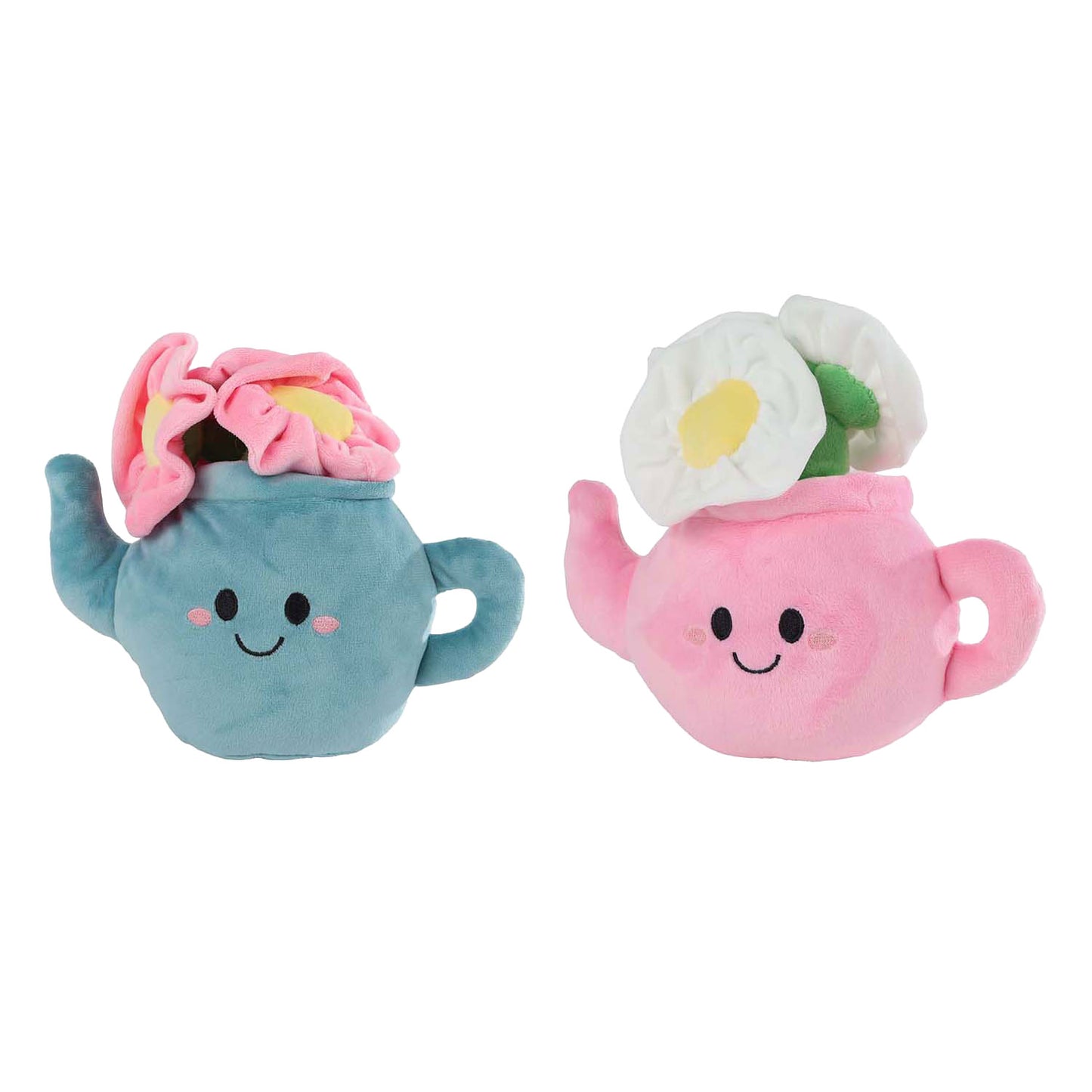 Ramenez-moi à la maison Hug Plant Plush - théière avec des fleurs, 18 cm