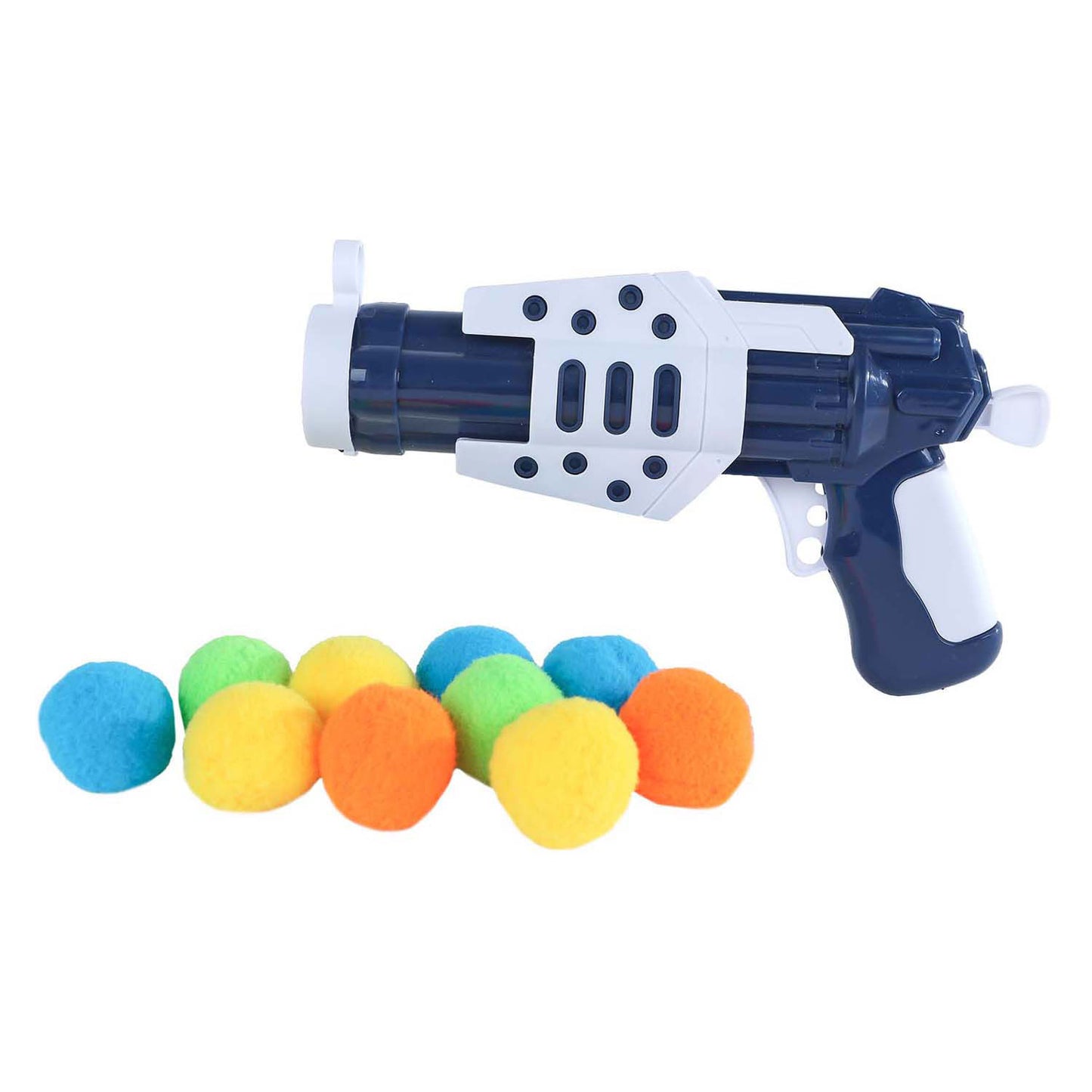 Pistolet avec 11 boules douces 17,5 cm