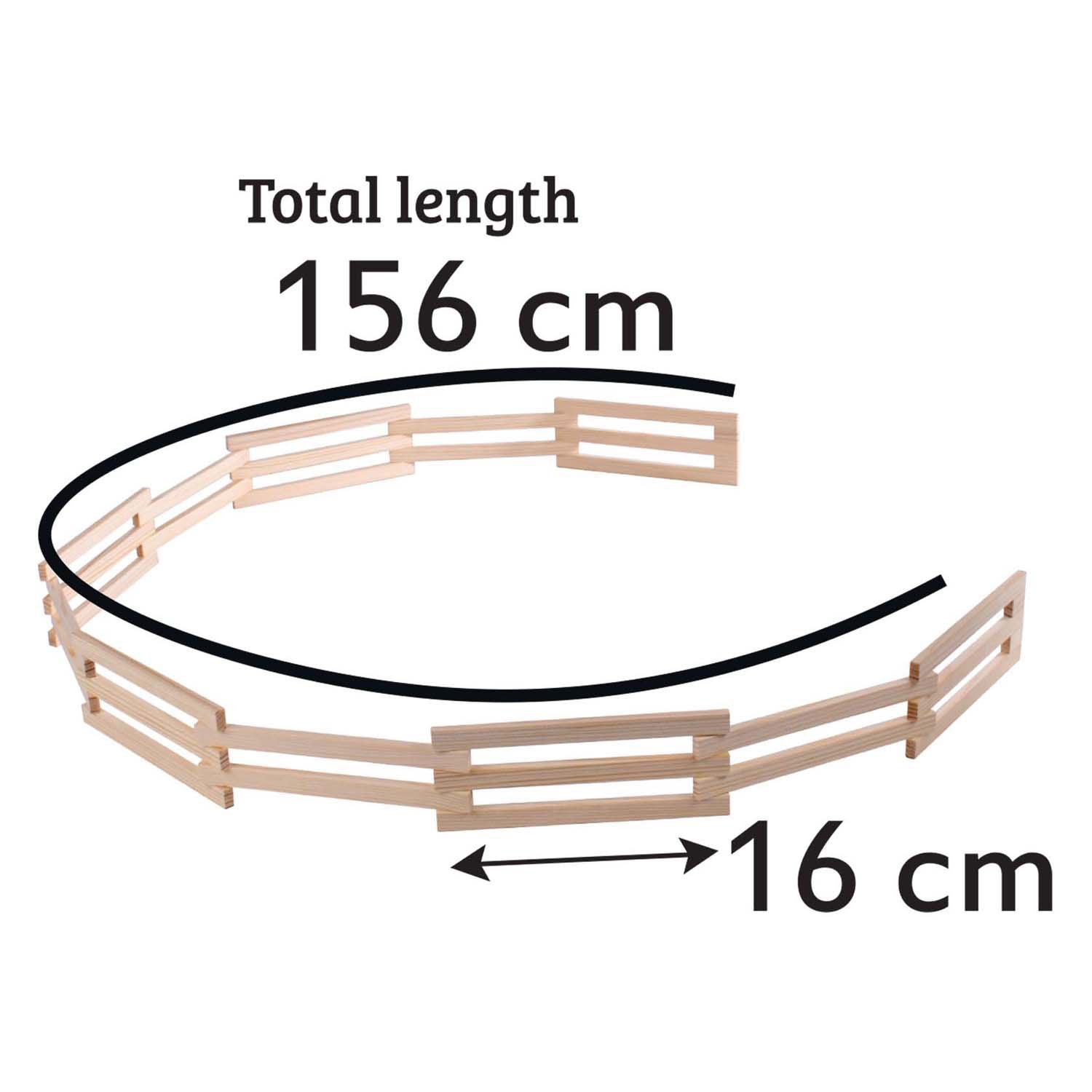 Fence en bois pour enfants 1:24, 156 cm