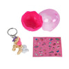 Porte-clés licorne en œuf avec autocollants, lot de 12 pièces