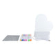 Tableau lumineux Glamour coeur avec connexion USB et 7 marqueurs, 16 cm