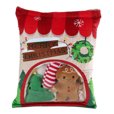 Menu moelleux en peluche gourmandises de Noël - 32 cm