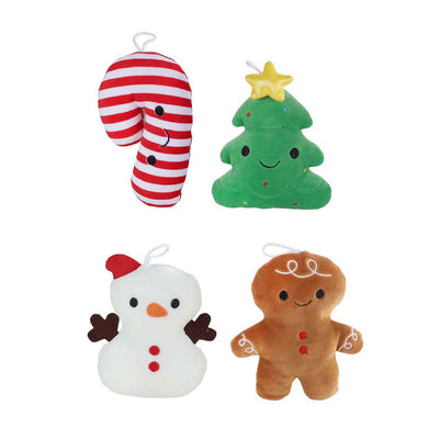 Menu moelleux en peluche gourmandises de Noël - 32 cm