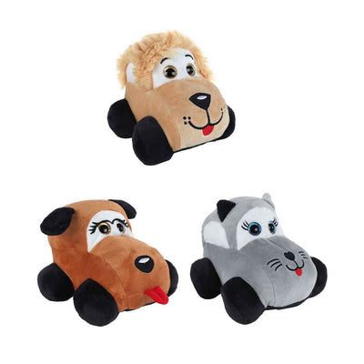 Voiture animaux en peluche mini club, 15 cm
