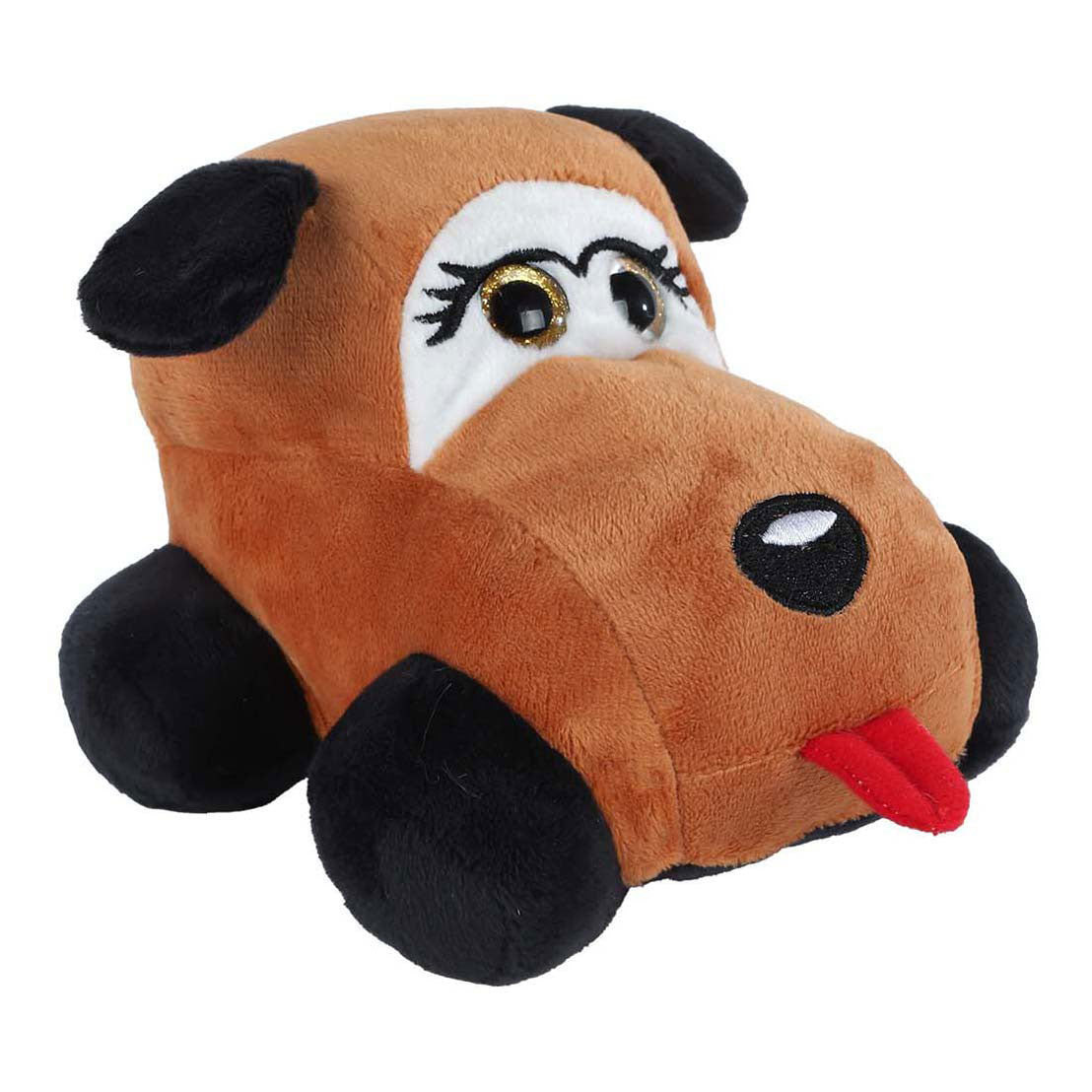 Voiture animaux en peluche mini club, 15 cm