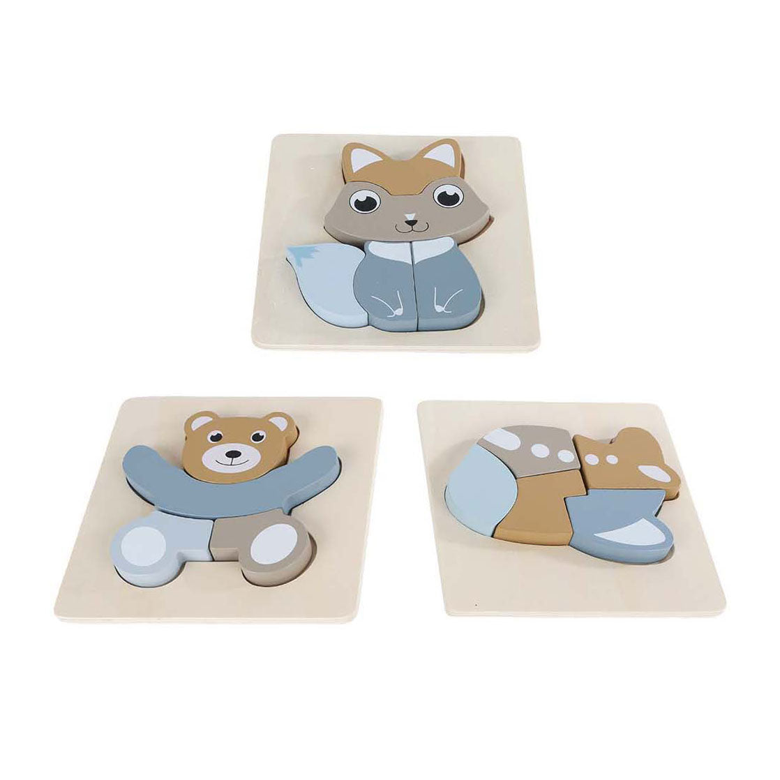Big Tree Puzzle Wood Dieren FSC, 5e.