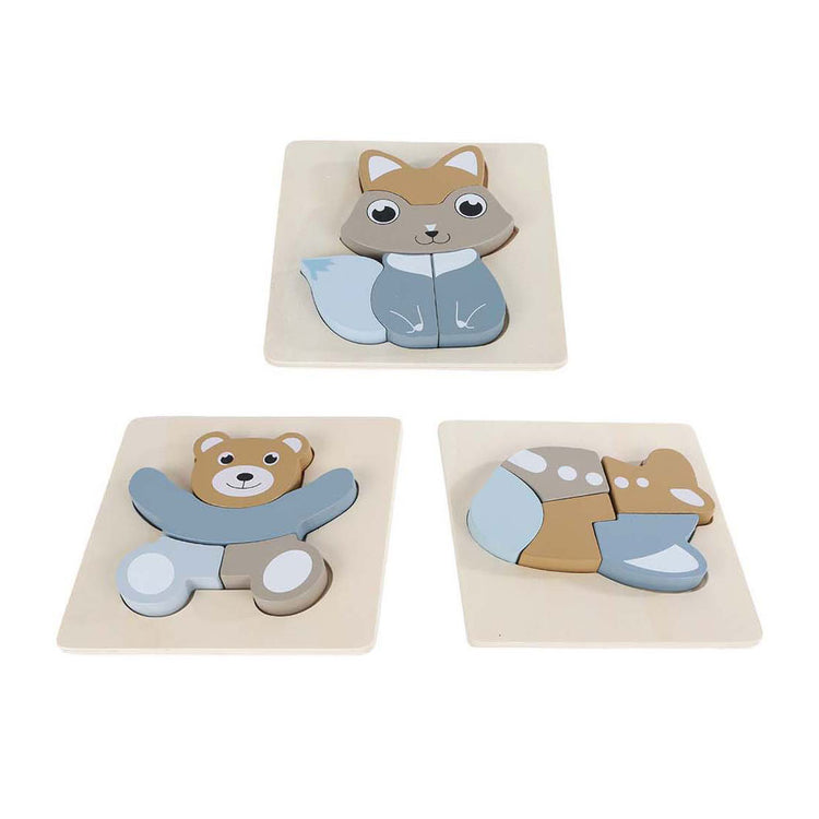 Big Tree Puzzle Wood Dieren FSC, 5e.
