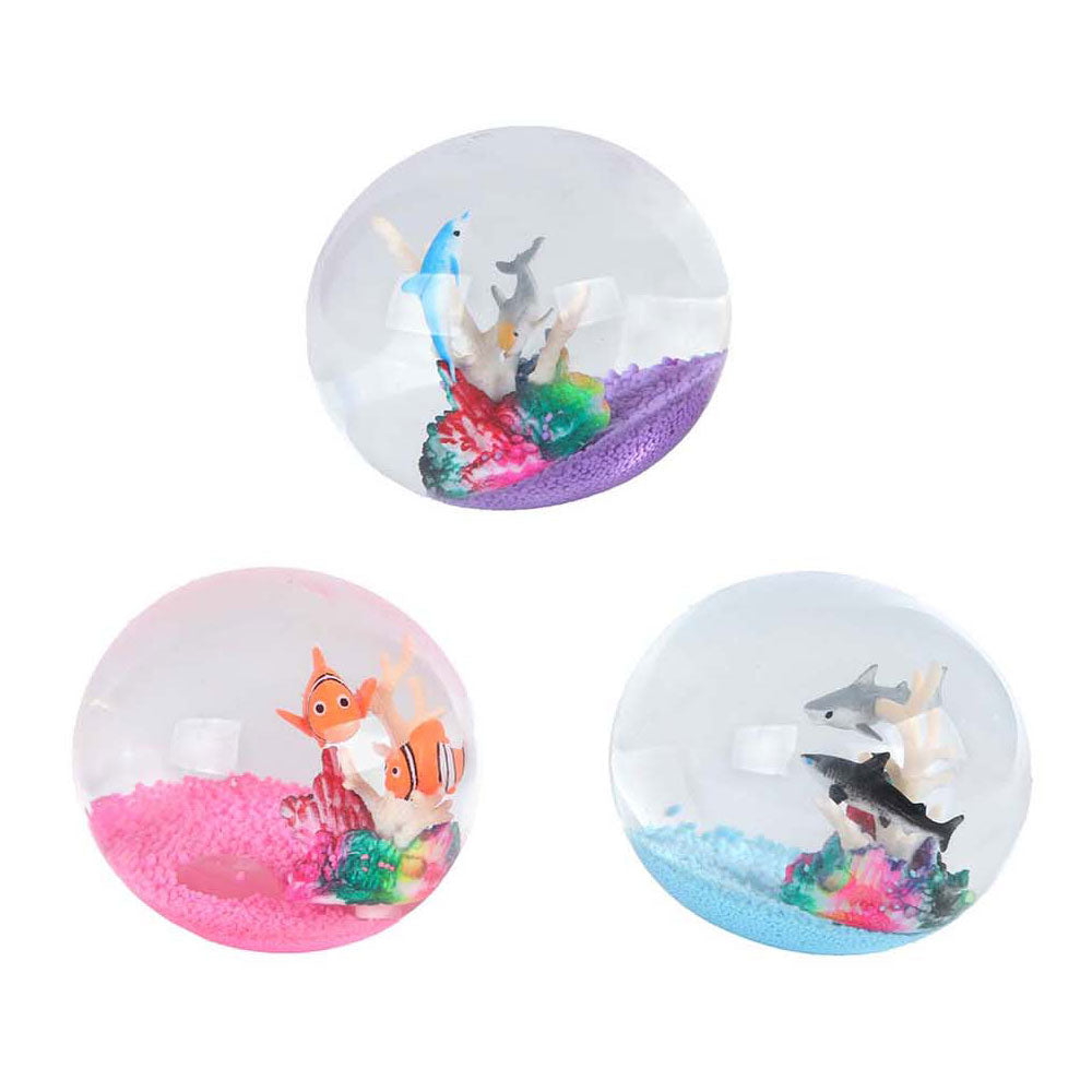 Destination de la boule de l'océan profond avec des animaux marins, 9 cm