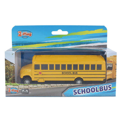 Bus scolaire américain 2 jeux à tirer - 14 cm
