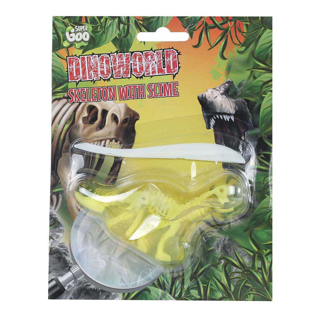 Squelette Dinoworld avec bave de dinosaure