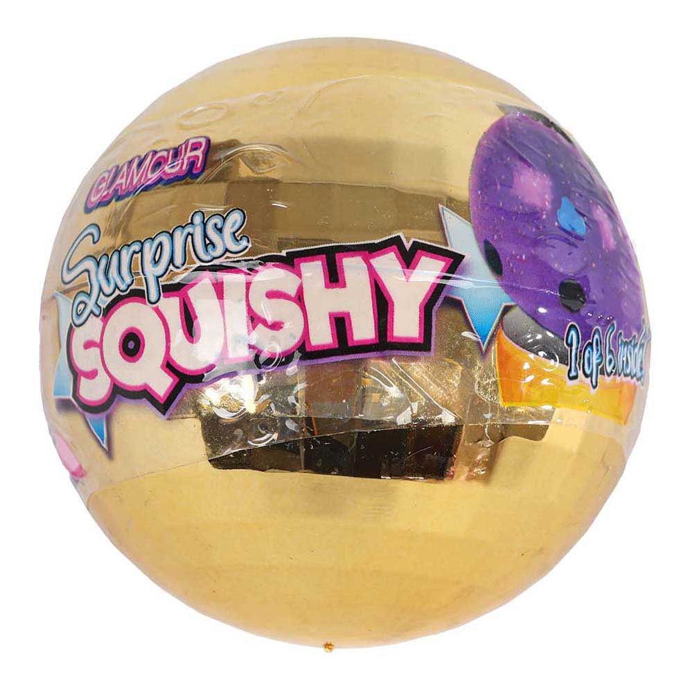 Boule glamour surprise à paillettes avec squishy surprise