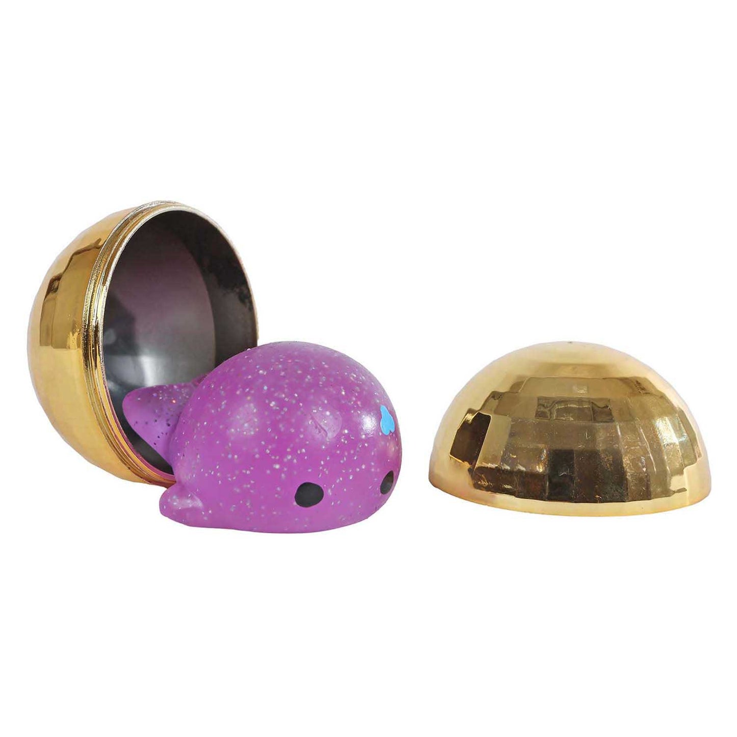 Boule glamour surprise à paillettes avec squishy surprise