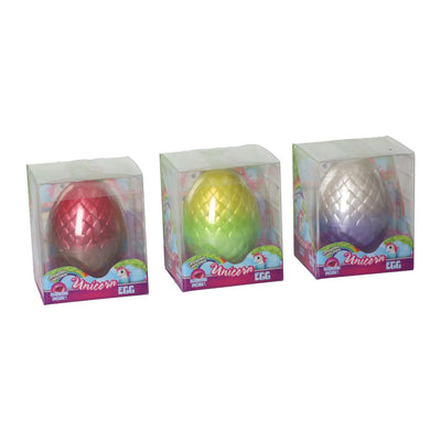 Oeuf de licorne avec licorne en croissance et diamant - 8 cm