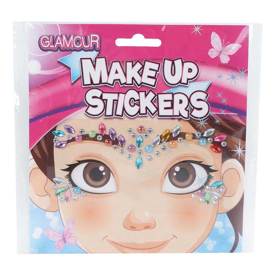 Autocollants pour le visage maquillage glamour diamant