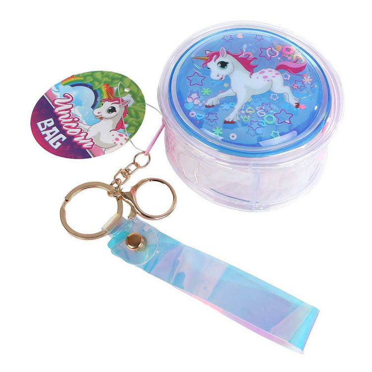 Pochette portefeuille holographique Licorne