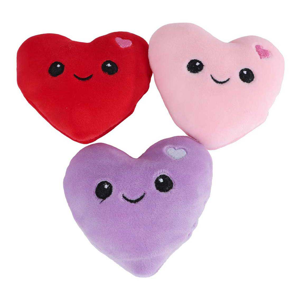 Peluche menu moelleux glace à 3 coeurs - 25cm