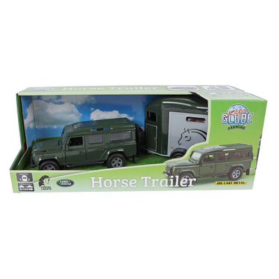 Globe terrestre enfant land rover avec remorque 26cm