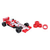 Voiture de course de formule 2 jeux avec pneus supplémentaires, retrait