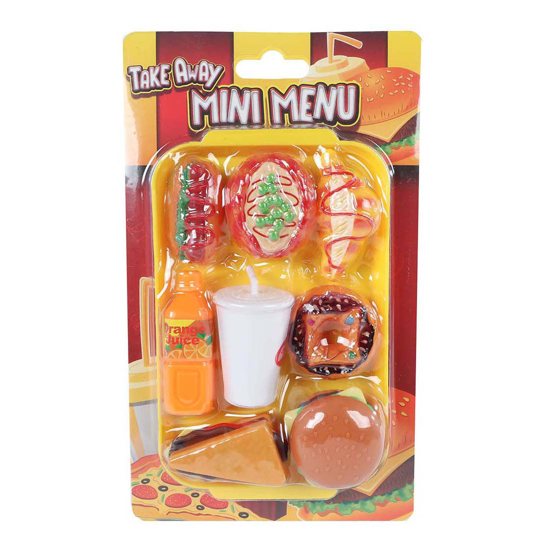 Ensemble de jeu de mini-menus de restauration rapide