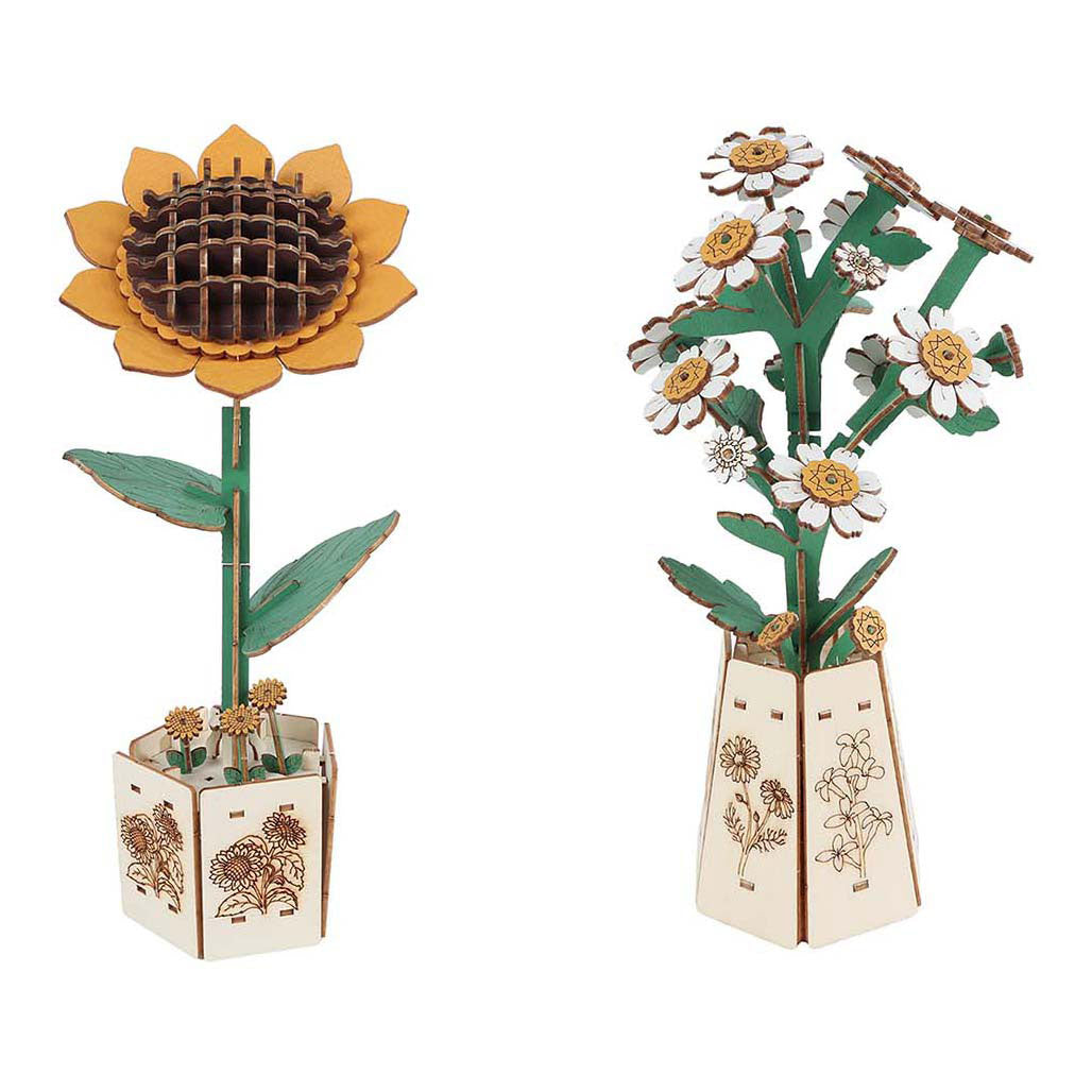 Fabriquez vos propres fleurs en bois - 20,5 cm