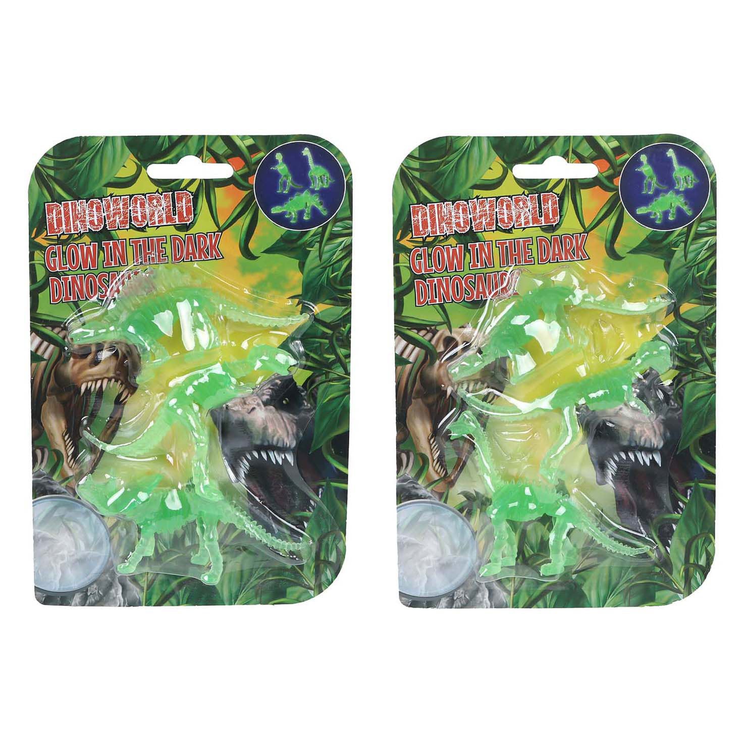 Dinoworld Dinosaure 3D qui brille dans le noir - 3 pcs.
