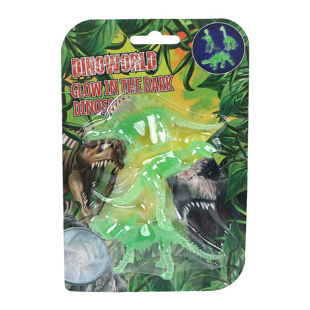 Dinoworld Dinosaure 3D qui brille dans le noir - 3 pcs.