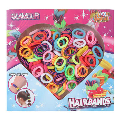 Elastiques à cheveux Glamour Loom - 150 pcs.
