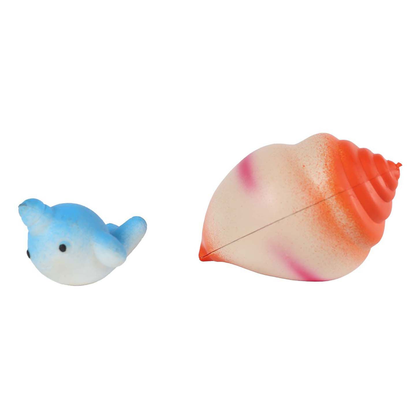 Coquille profonde de destination avec créatures marines en croissance - 6 cm