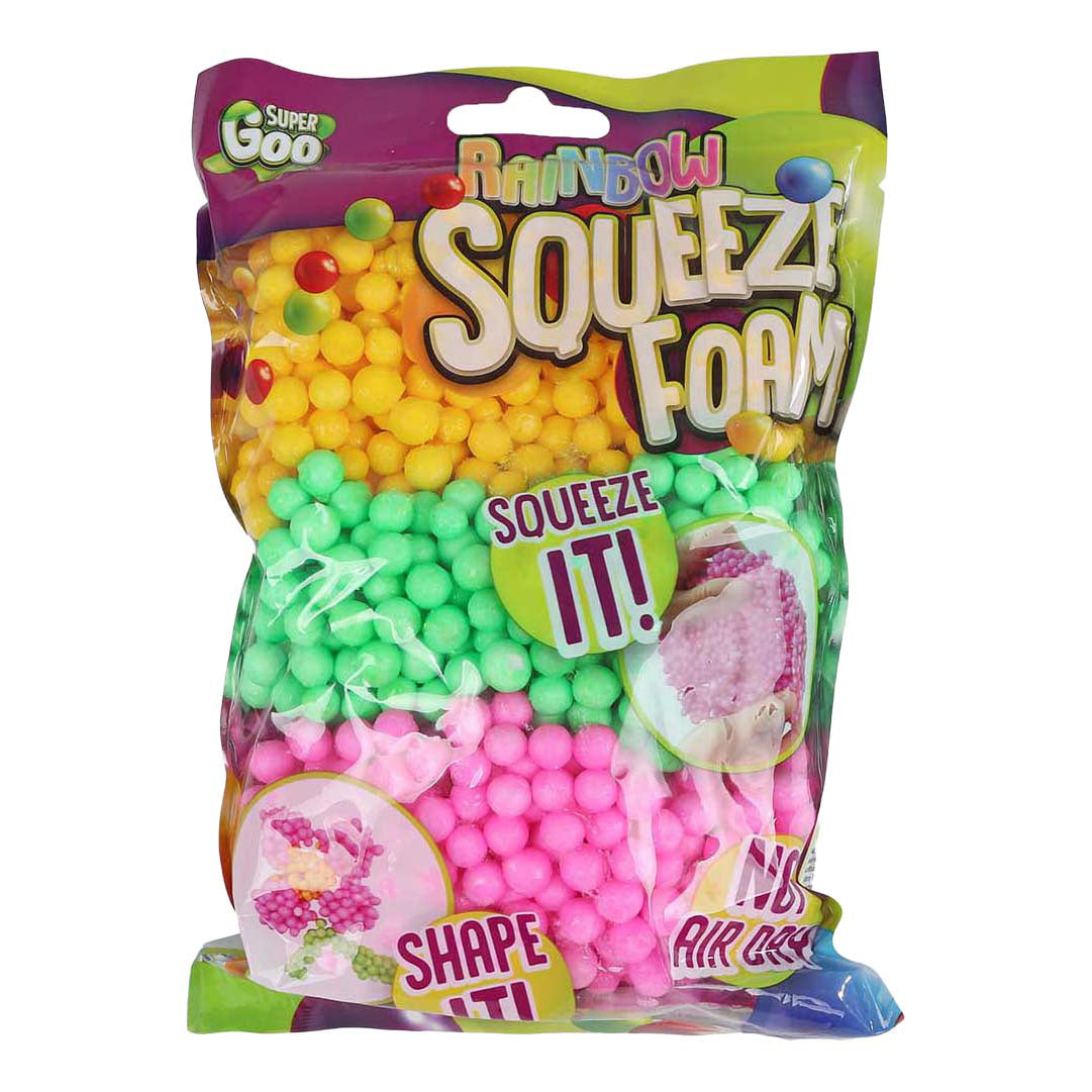 Argile super gluante en perles de mousse arc-en-ciel