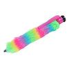 Stylo arc-en-ciel géant et pelucheux Glamour - 28 cm