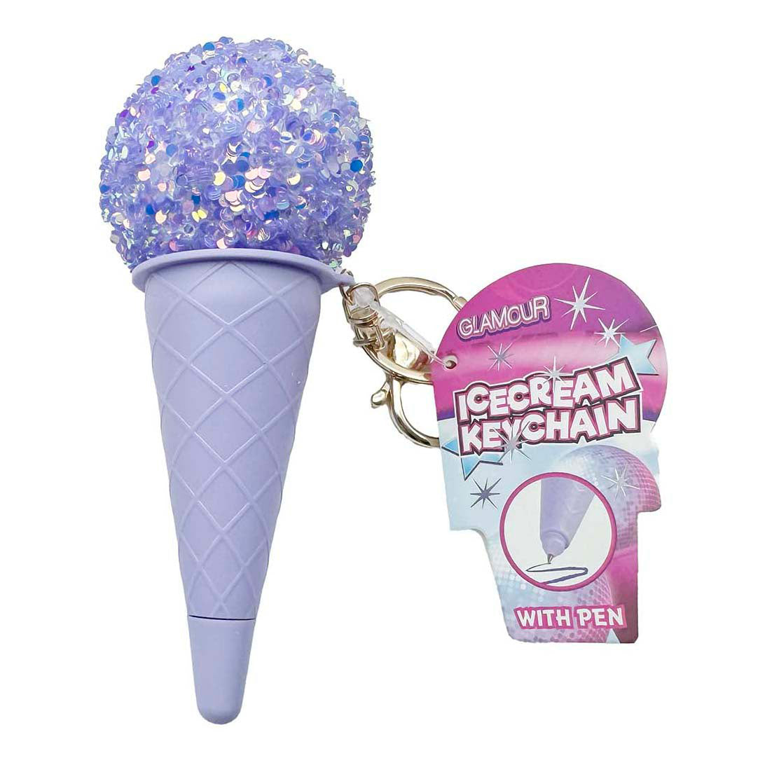 Glamour stylo glace sur porte-clés
