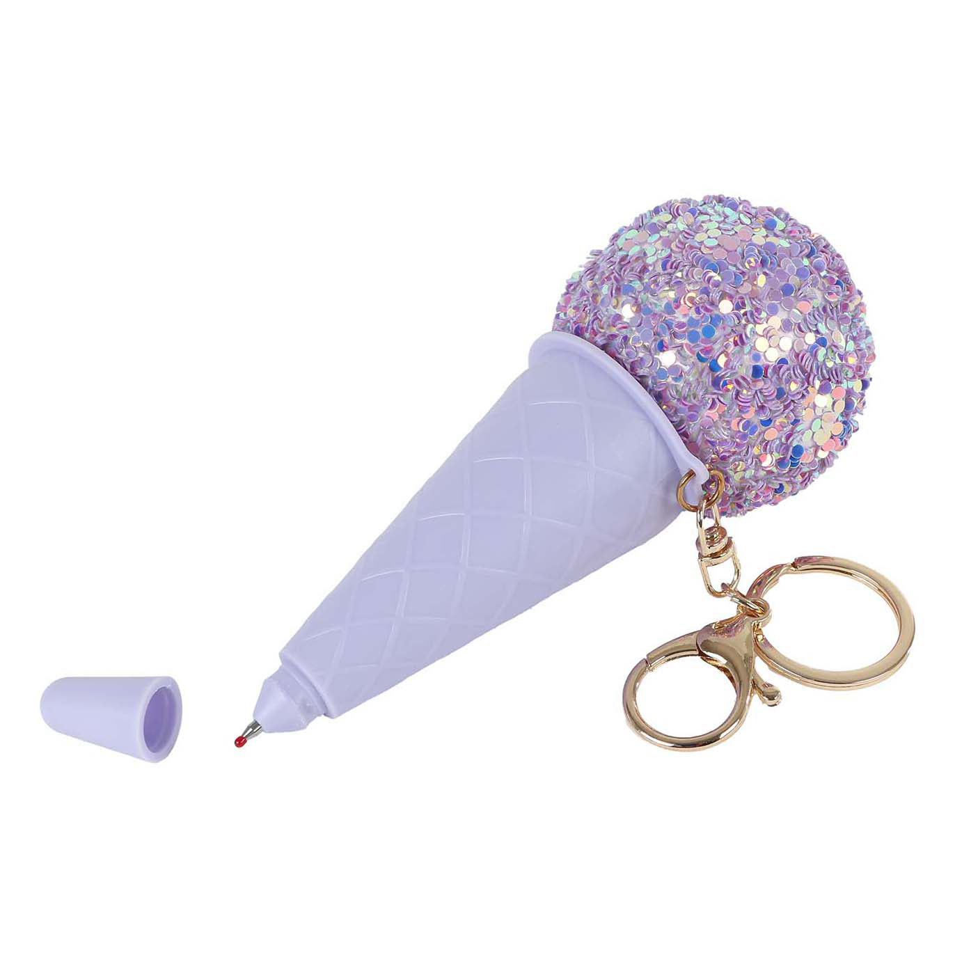 Glamour stylo glace sur porte-clés
