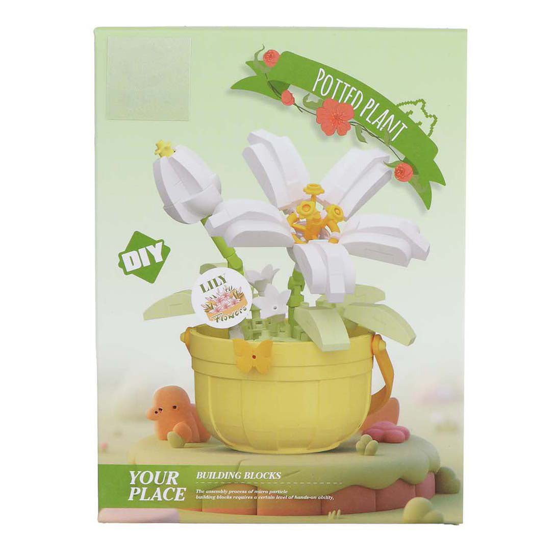 Jeu de construction plante en pot