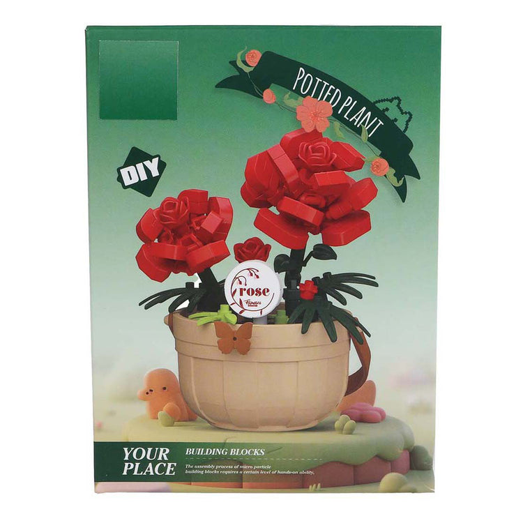 Jeu de construction plante en pot