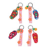 Porte-clés tongs amusantes à la plage