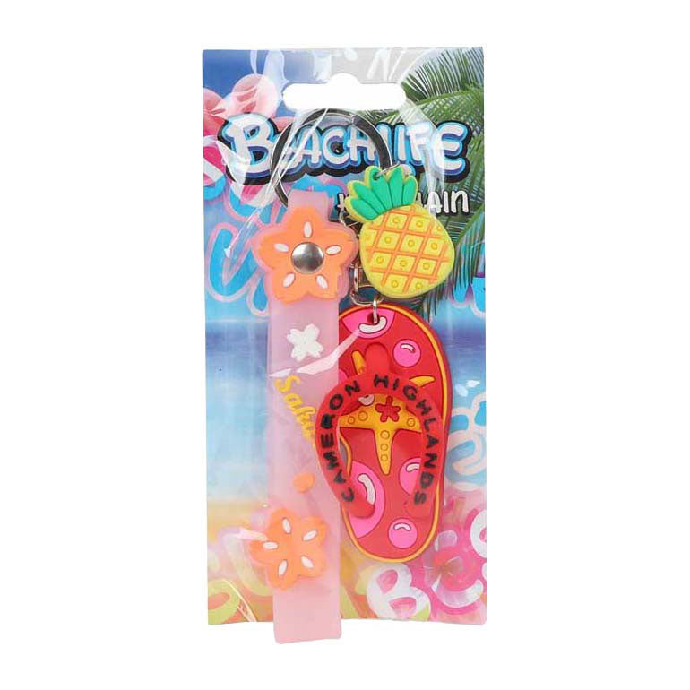 Porte-clés tongs amusantes à la plage