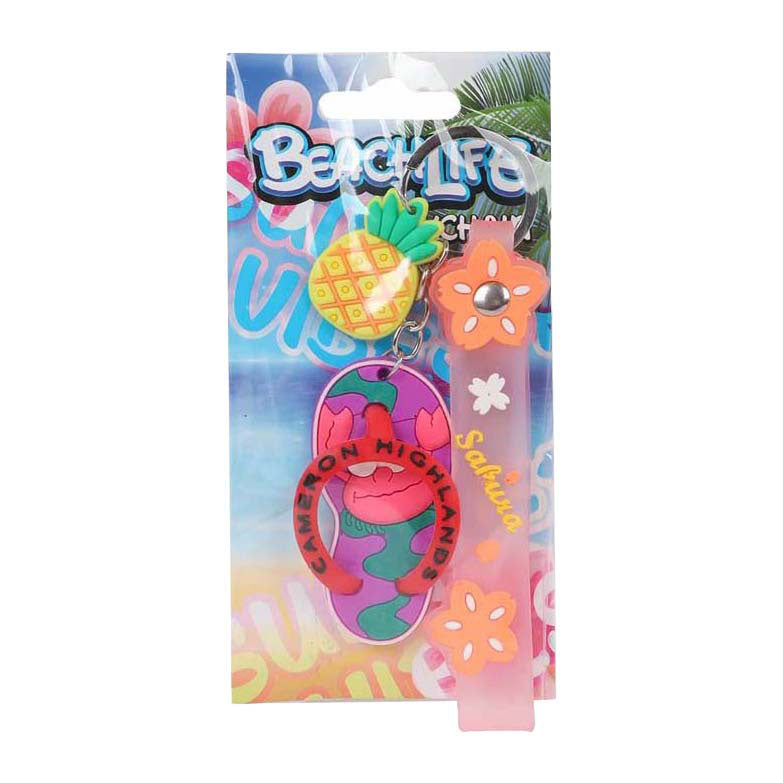 Porte-clés tongs amusantes à la plage