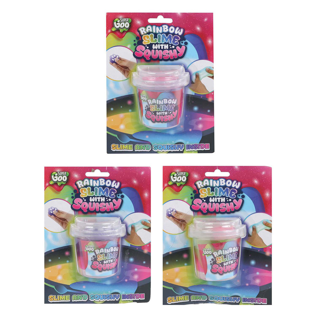 Ty super goo arc-en-ciel avec squishy - 90gr.