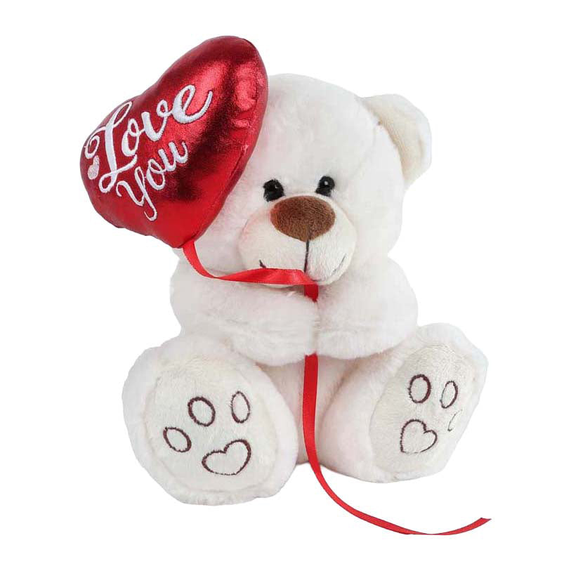 Peluche ours Take me home avec coeur ballon - 20cm
