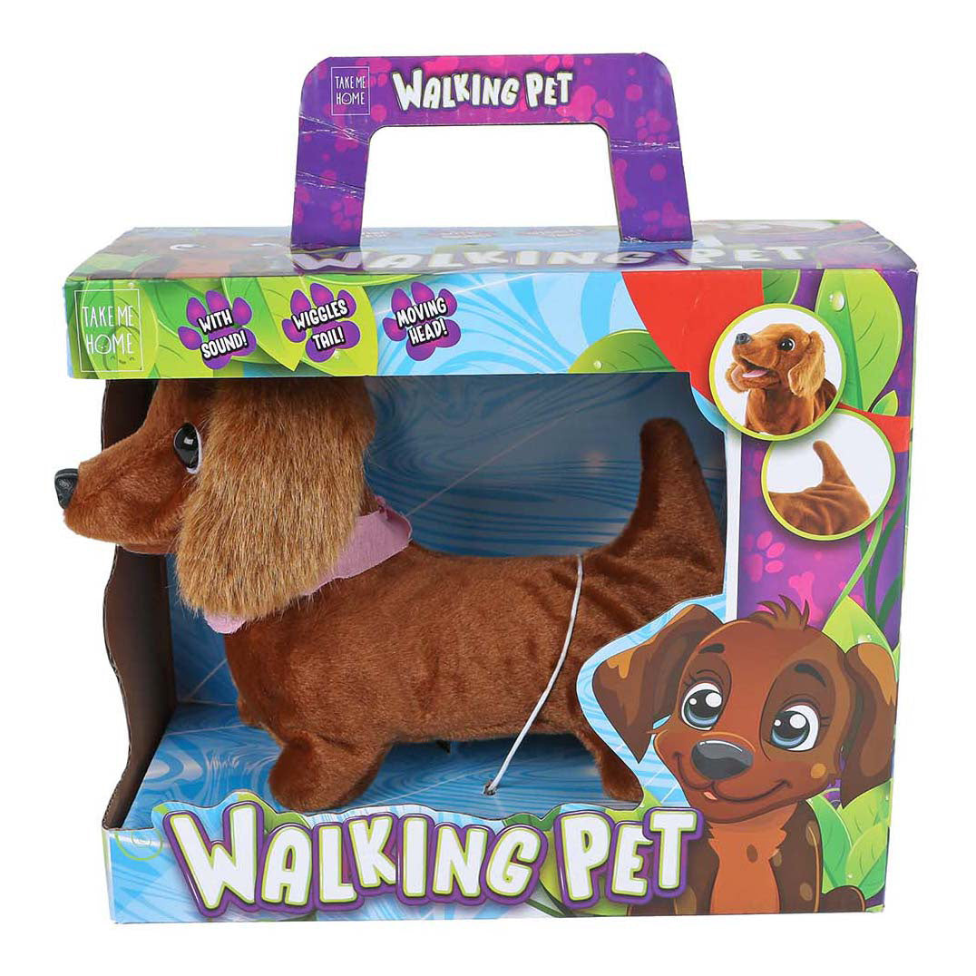 Teckel chien courant interactif Take me home - 19cm