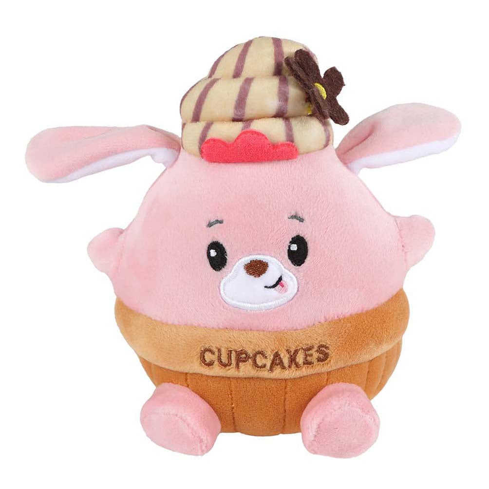 Menu moelleux cupcake ours 2ânes 14cm