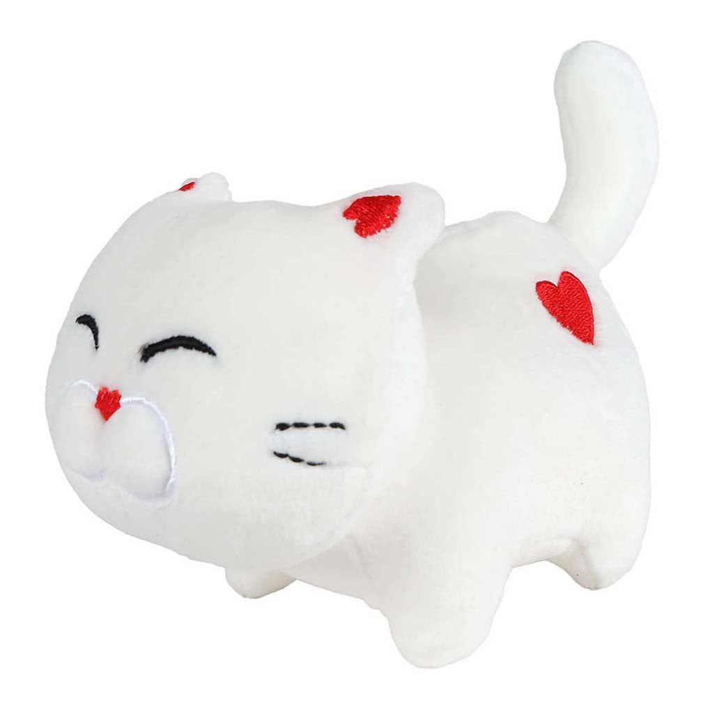 Peluche chat câlin Take me home avec coeur - 16cm