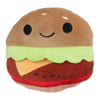 Sac menu moelleux avec peluche 4 hamburgers - 40cm
