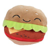 Sac menu moelleux avec peluche 4 hamburgers - 40cm