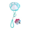 Porte-clés glamour pelucheux patte de chat