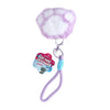 Porte-clés glamour pelucheux patte de chat