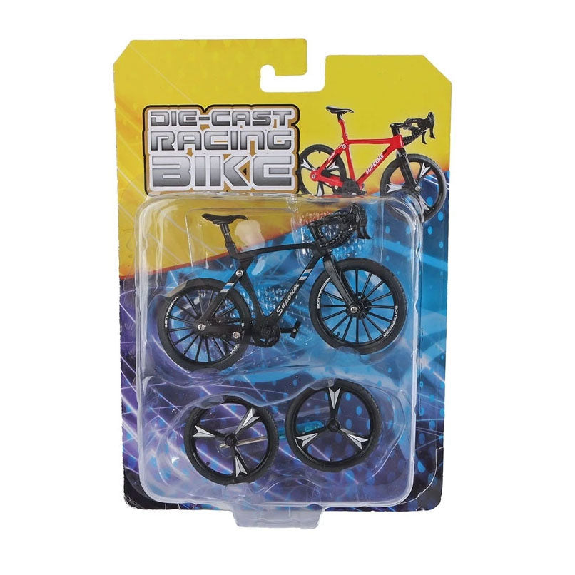 Vélo de course en métal avec roues de secours - 10cm